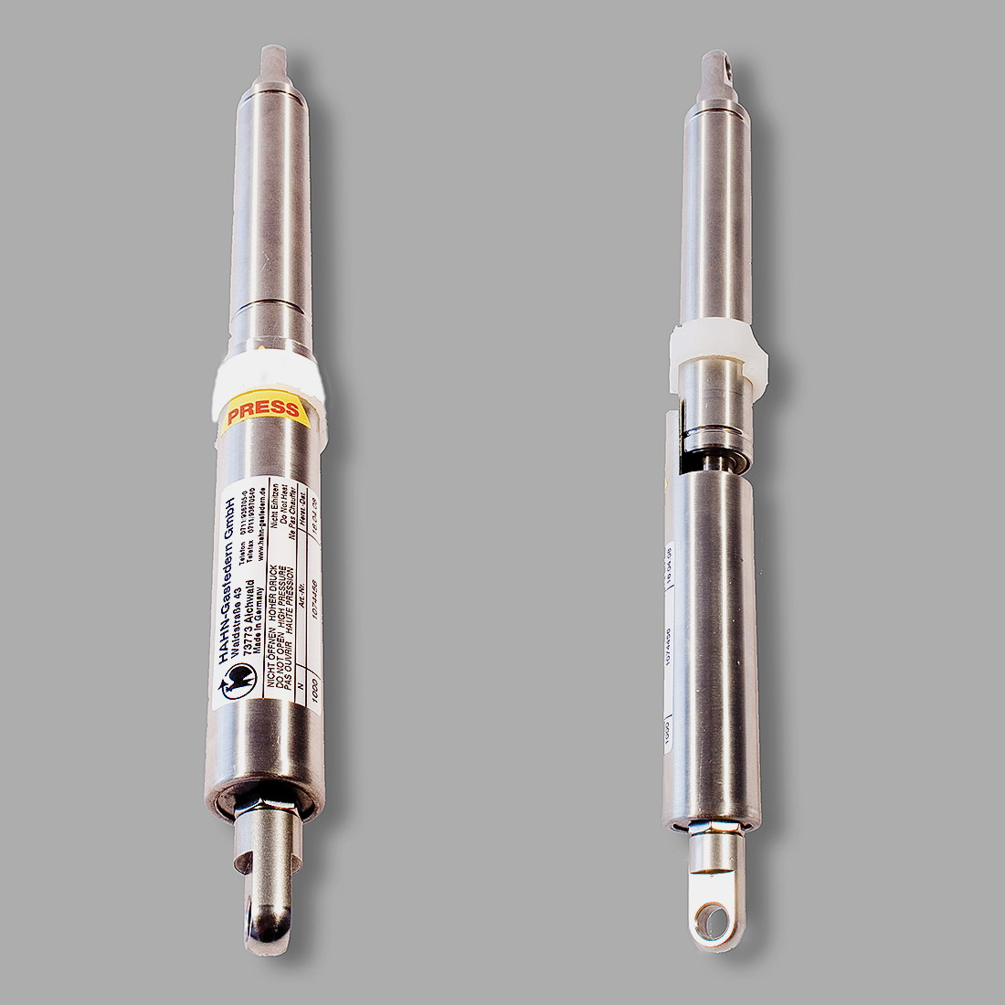 Gasdruckfeder mit Arretierung