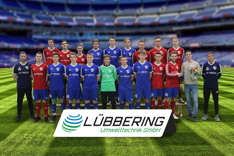 Der Ostroher Sport Club in den Trikots der Lübbering Umwelttechnik GmbH