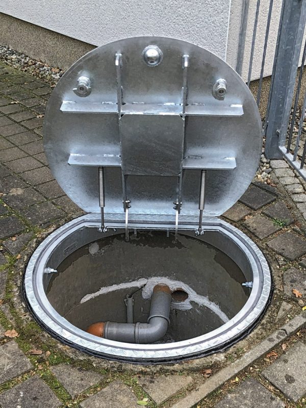 Sanierung eines Regenwasser-Pumpenschachtes
