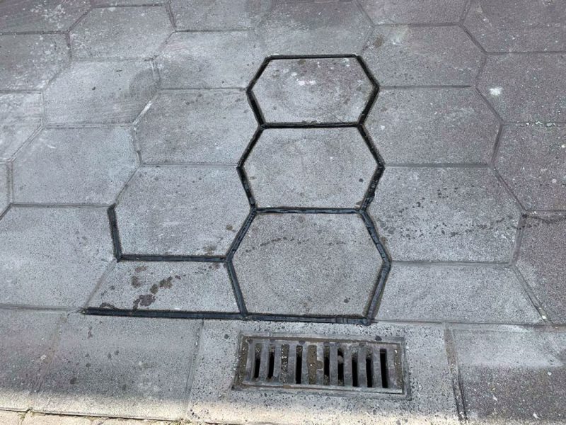 Complete replacement of shaft covers with concrete collar