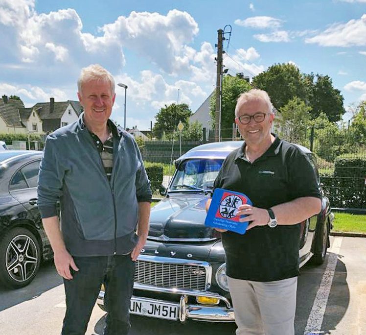 Jörg Sommer of the Fröndenberg firefighters with Jörg Müller