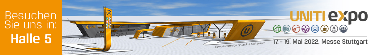UNITI expo - Banner mit Datum