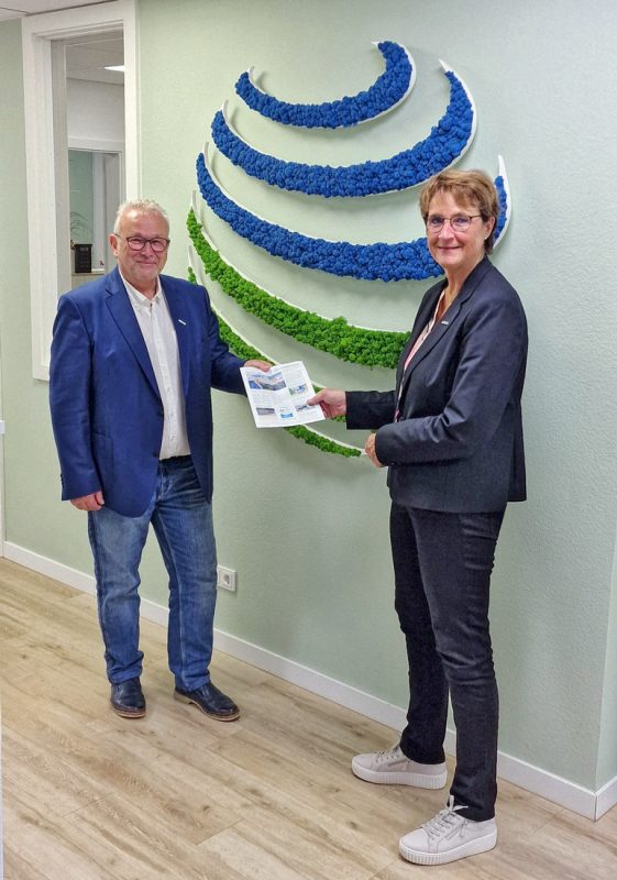 Jörg Müller und Bürgermeisterin Sabina Müller