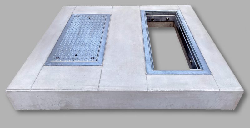 Reinforced concrete foundation slab